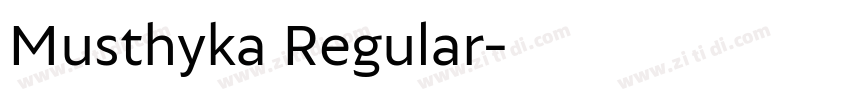 Musthyka Regular字体转换